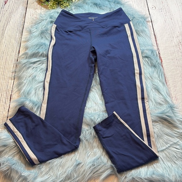 Year of Ours Pants - Year Of Ours 7/8 Sport Legging Navy White sz S